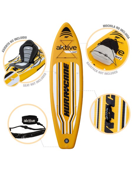 Prancha de padel inflável nível avançado 10''