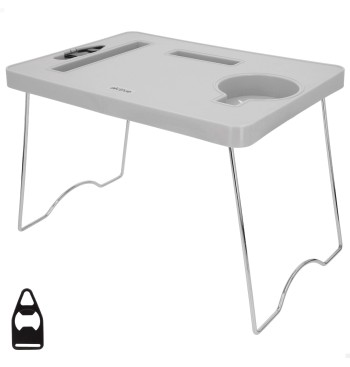 Mesa de praia dobrável com porta-copos
