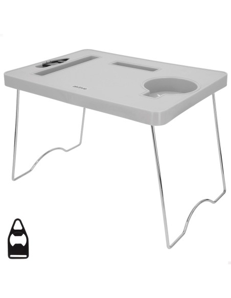 Mesa de praia dobrável com porta-copos