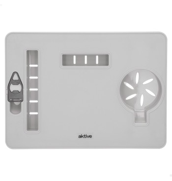 Mesa de praia dobrável com porta-copos 2