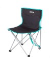Cadeira de camping dobrável 43x43x71 cm preta com alça de transporte
