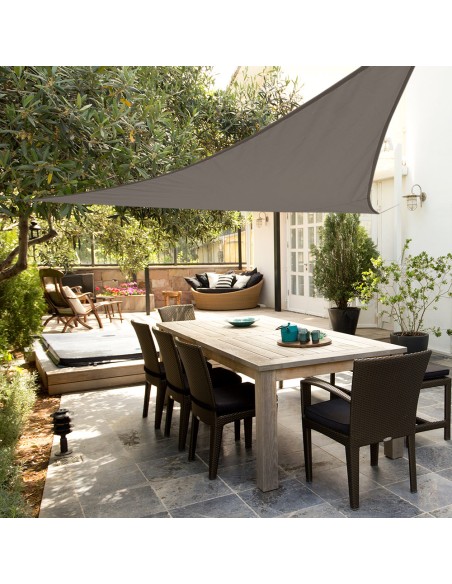 Toldo triangular de 500x500x500 cm cor antracite