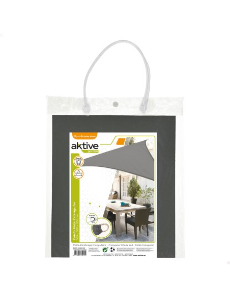 Toldo triangular de 500x500x500 cm cor antracite