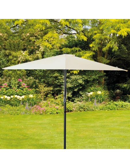 Guarda-sol quadrado de jardim 300x300 cm com proteção UV50