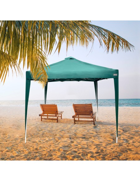 Gazebo dobrável e regulável em altura Max - Air 300x300/240 - 250 cm verde