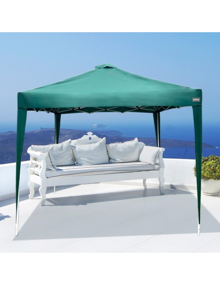 Gazebo dobrável e regulável em altura Max - Air 300x300/240 - 250 cm verde