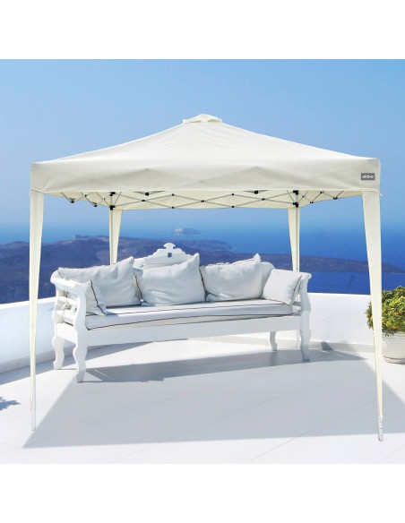 Gazebo Max-Air 300x300x240/250 cm branco dobrável e ajustável em altura