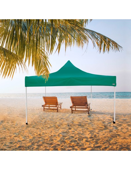 Gazebo Max-Air dobrável e regulável em altura 300x300x220/320 cm verde