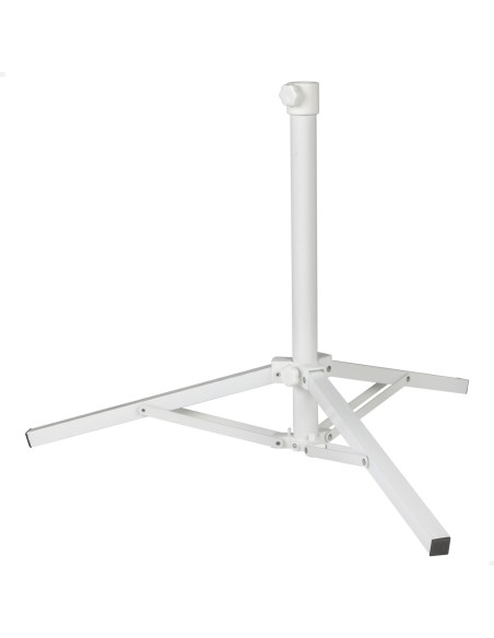 Base para guarda-sol com 3 pernas 100x83 cm metal branco