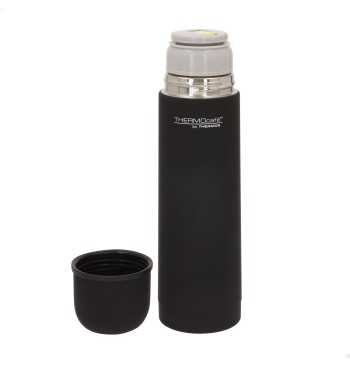 Garrafa térmica Thermos de aço inoxidável 500 ml preta