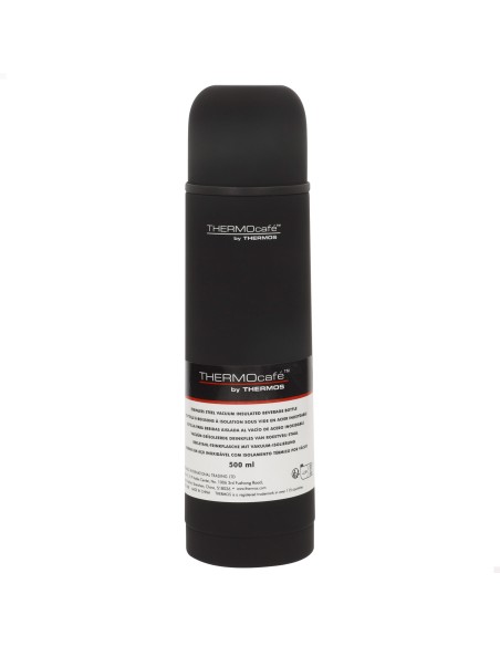 Garrafa térmica Thermos de aço inoxidável 500 ml preta