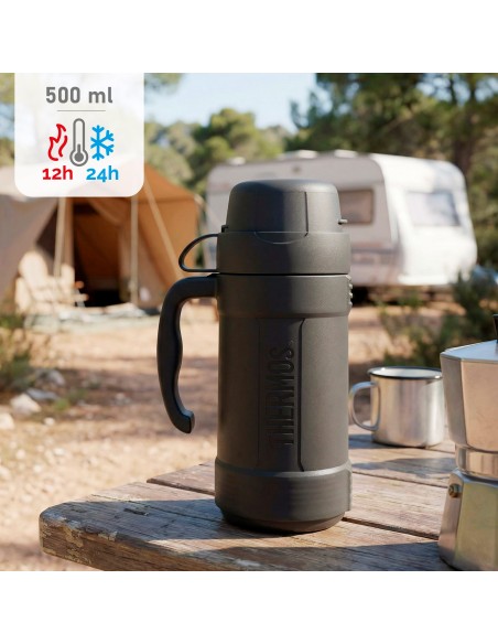 Garrafa térmica Thermos cinzenta de 500 ml