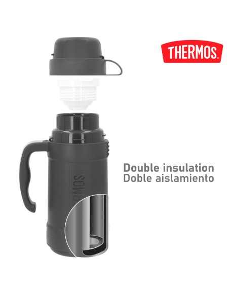 Garrafa térmica Thermos cinzenta de 500 ml