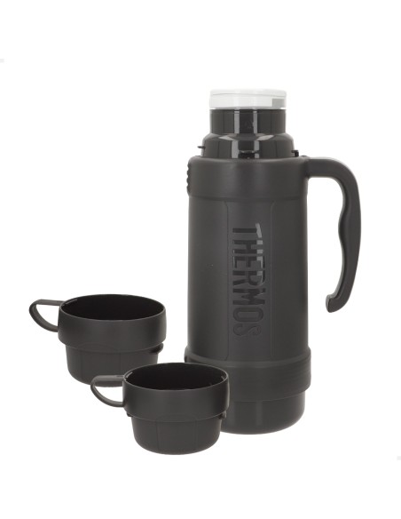 Garrafa térmica Thermos cinzenta de 1 litro