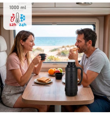 Garrafa térmica Thermos cinzenta de 1 litro 2