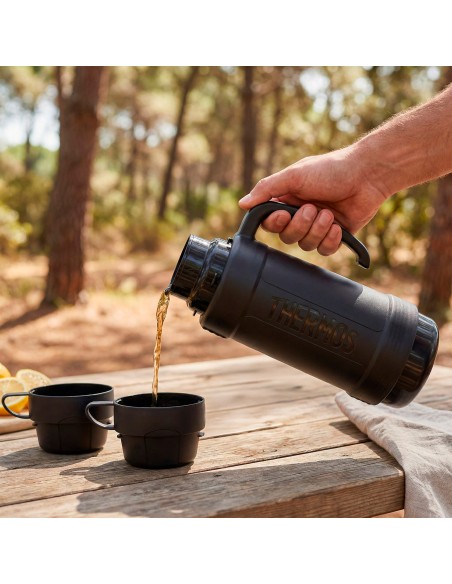 Garrafa térmica Thermos cinzenta de 1 litro