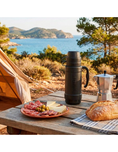 Garrafa térmica Thermos cinzenta de 1 litro