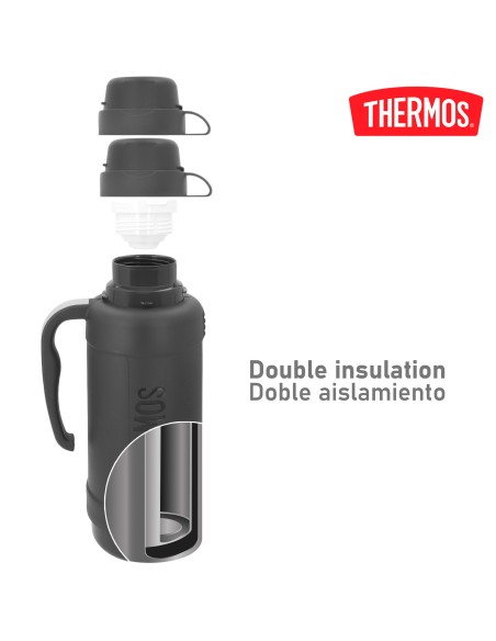 Garrafa térmica Thermos 1,8 litros cinzenta