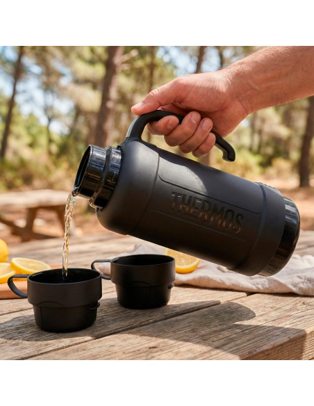 Garrafa térmica Thermos 1,8 litros cinzenta