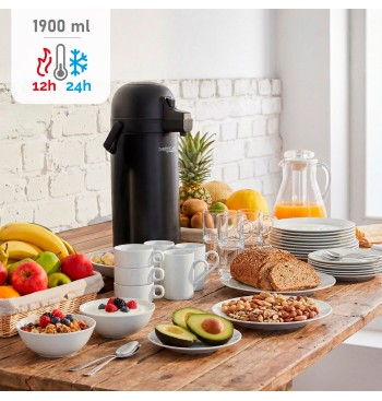 Garrafa térmica de aço inoxidável Thermos de 1,9 litros... 2