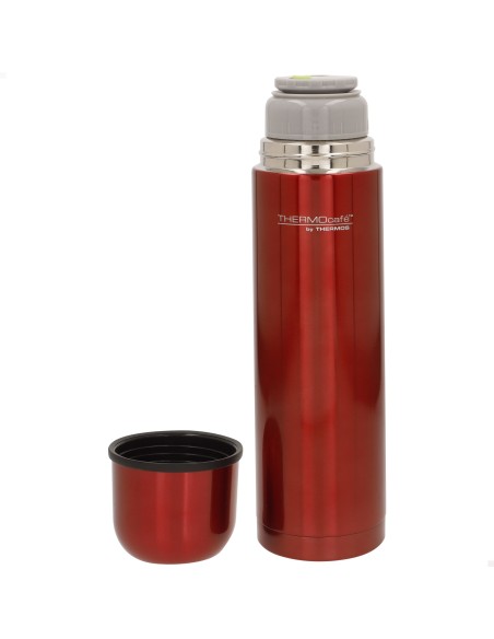 Garrafa térmica Thermos de aço inoxidável 1L vermelha