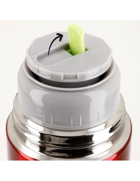 Garrafa térmica Thermos de aço inoxidável 1L vermelha