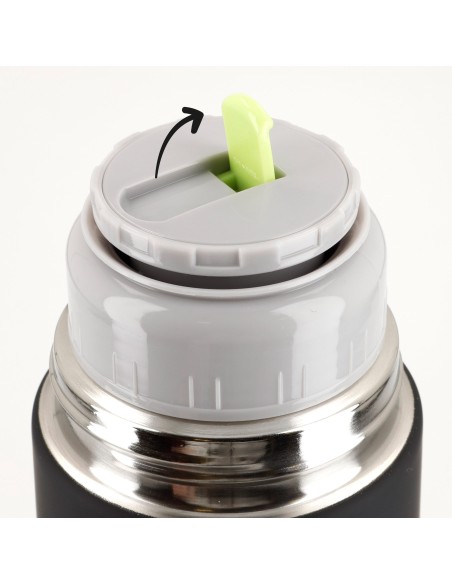 Garrafa térmica Thermos em aço inoxidável 1L preto