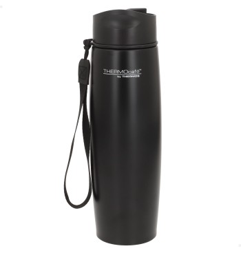 Garrafa térmica de aço inoxidável Thermos de 500 ml preta...