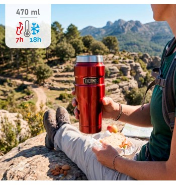 Garrafa térmica Thermos de aço inoxidável 470 ml... 2