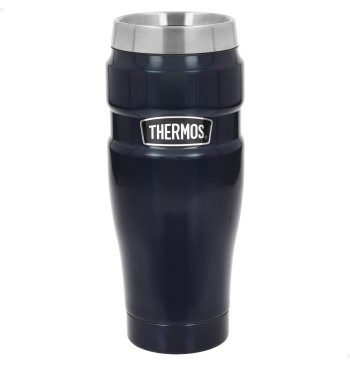 Vaso térmico Thermos acero inoxidable 470 ml azul oscuro...