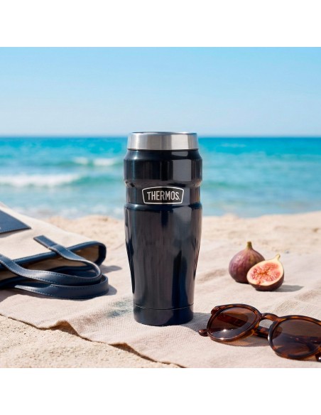 Vaso térmico Thermos acero inoxidable 470 ml azul oscuro metalizado