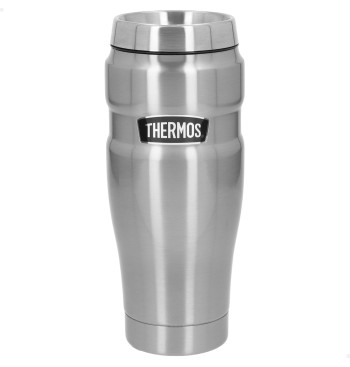 Thermos Garrafa térmica de aço inoxidável 470 ml prata
