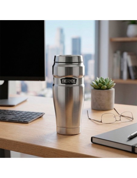 Thermos Garrafa térmica de aço inoxidável 470 ml prata