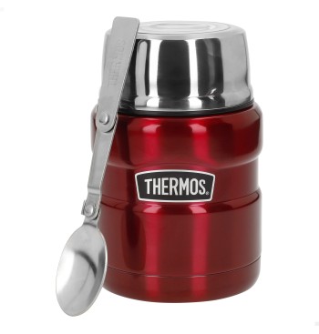 Garrafa térmica para alimentos Thermos 470 ml em aço...