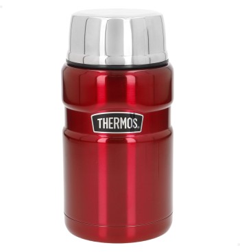 Garrafa térmica para alimentos Thermos 710 ml em aço...
