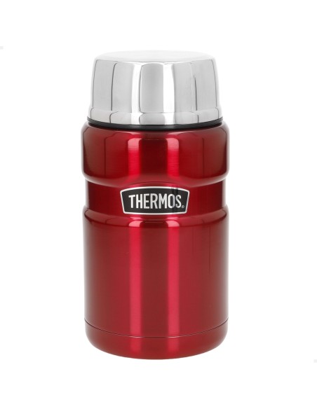 Garrafa térmica para alimentos Thermos 710 ml em aço inoxidável vermelho