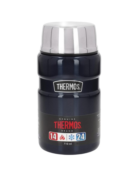 Garrafa térmica para alimentos Thermos 710 ml em aço inoxidável azul
