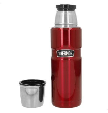 Garrafa térmica Thermos de aço inoxidável 470 vermelha