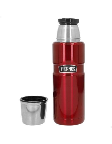 Garrafa térmica Thermos de aço inoxidável 470 vermelha