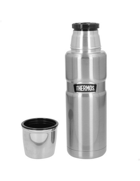 Garrafa térmica Thermos de aço inoxidável 470 prata