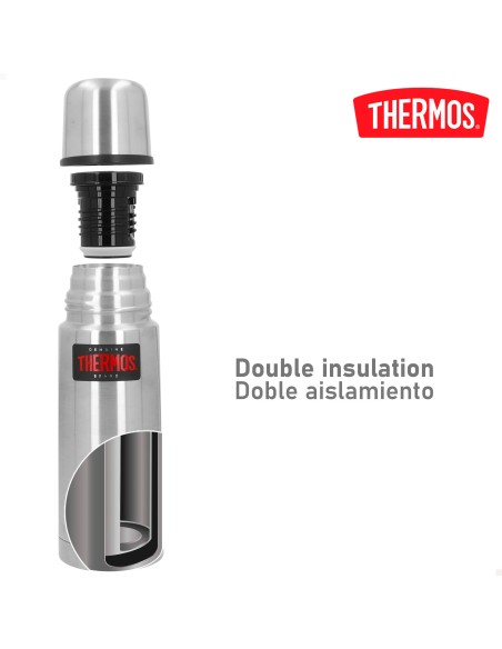 Garrafa térmica Thermos de aço inoxidável 350 ml prata