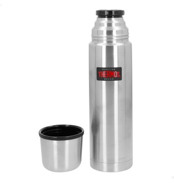 Garrafa térmica Thermos de aço inoxidável 750 ml prata