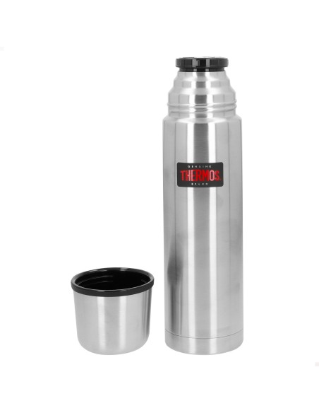 Garrafa térmica Thermos de aço inoxidável 750 ml prata