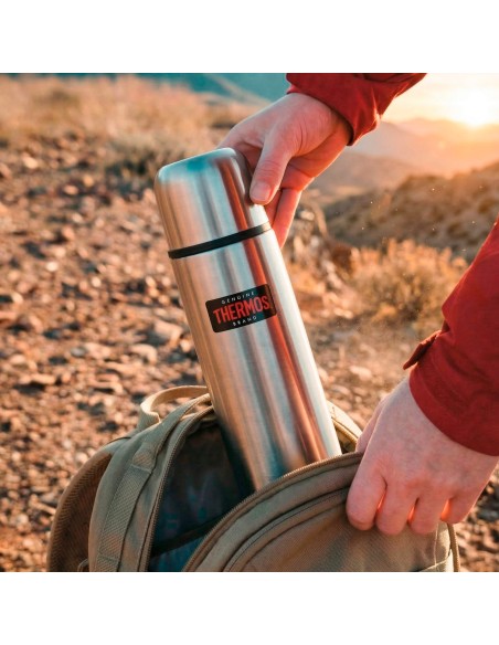 Garrafa térmica Thermos de aço inoxidável 750 ml prata