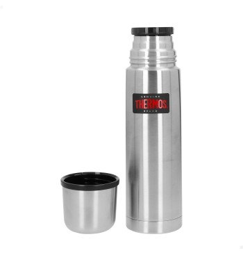 Garrafa térmica Thermos de aço inoxidável 500 ml prata