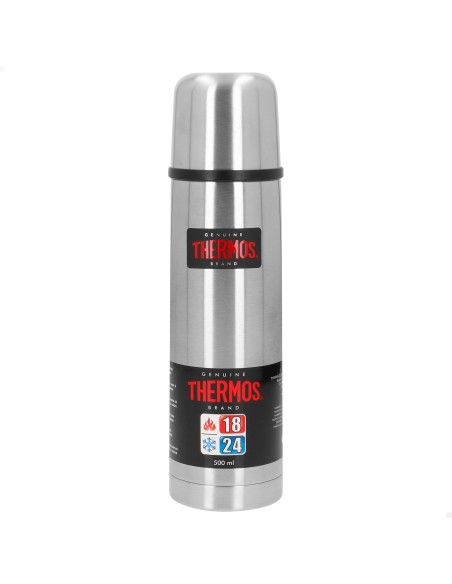 Garrafa térmica Thermos de aço inoxidável 500 ml prata