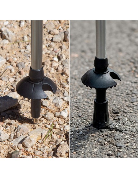 Bastão de trekking ultraleve, extensível e dobrável, de 107 a 125 cm