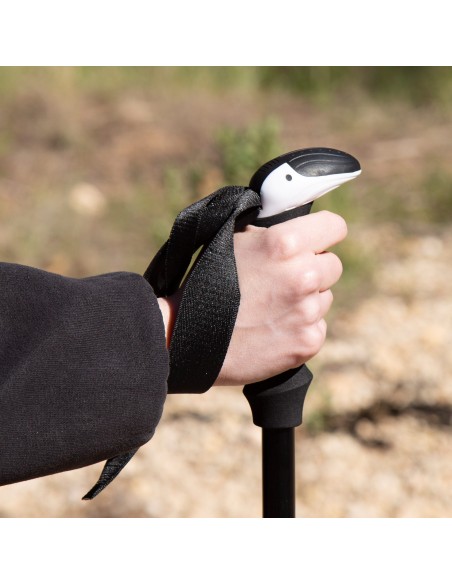 Bastão de trekking ultraleve, extensível e dobrável, de 107 a 125 cm