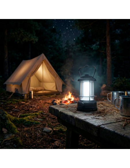 Lâmpada de campismo LED recarregável 100 lúmens