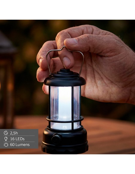 Lanterna de campismo LED recarregável 60 lúmens